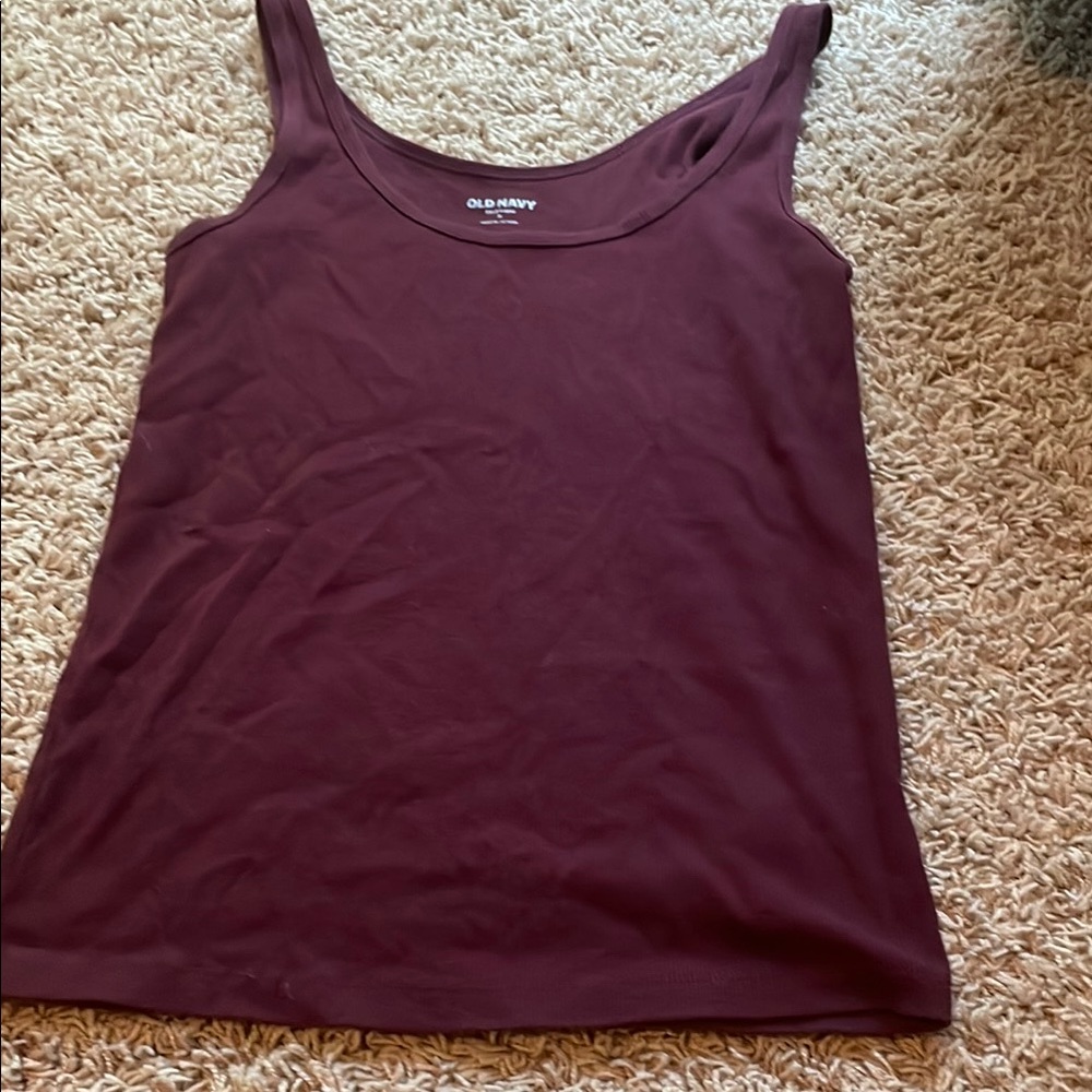 Old Navy Women's Rich Burgundy Tank Top